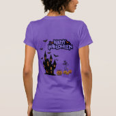 Happy Halloween purple T-Shirt (Rückseite)