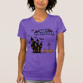 Happy Halloween purple T-Shirt (Vorderseite)