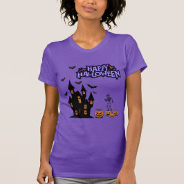 Happy Halloween purple T-Shirt