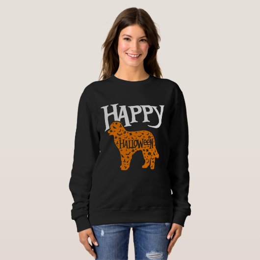 Happy Halloween Pyrenean Shepherd Sweatshirt (Vorne ganz)