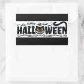 Happy Halloween Rechteckiger Aufkleber (Tasche)