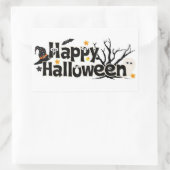 Happy Halloween Rechteckiger Aufkleber (Tasche)