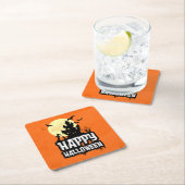 Happy Halloween Rechteckiger Pappuntersetzer (Vor Ort)