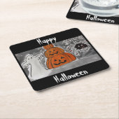Happy Halloween Rechteckiger Pappuntersetzer (angewinkelt)