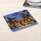 Happy Halloween Rechteckiger Pappuntersetzer (angewinkelt)