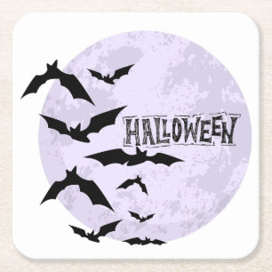 Happy Halloween Rechteckiger Pappuntersetzer