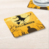 Happy Halloween Rechteckiger Pappuntersetzer (angewinkelt)
