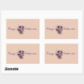 HAPPY HALLOWEEN RECTANGLE RECHTECKIGER AUFKLEBER (Blatt)