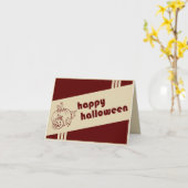 Happy halloween Retro Karte (Gelbe Blume)