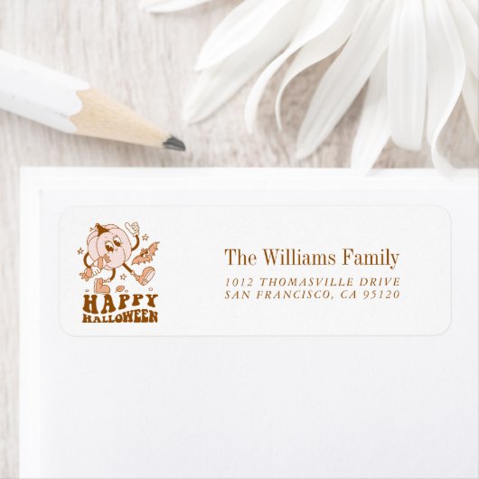 Happy Halloween| Retro Polka Dot Pumpkin (Insitu)