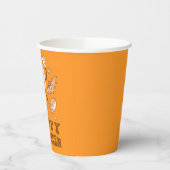 Happy Halloween| Retro Polka Dot Pumpkin Pappbecher (Links)