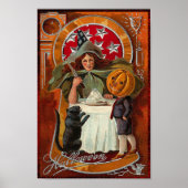 Happy Halloween Retro Poster (Vorne)