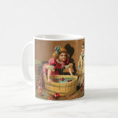 Happy Halloween Retro Poster Kaffeetasse (Vorderseite Links)