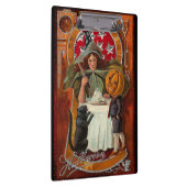 Happy Halloween Retro Poster Klemmbrett (Rechts)