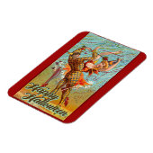 Happy Halloween Retro Poster Magnet (Linke Seite)
