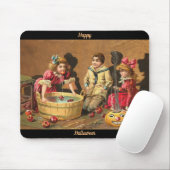 Happy Halloween Retro Poster Mousepad (Mit Mouse)