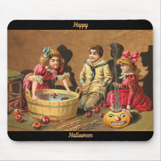 Happy Halloween Retro Poster Mousepad