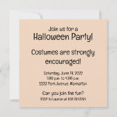 Happy Halloween Rottweiler Hunde Kürbislaterne Einladung (Rückseite)