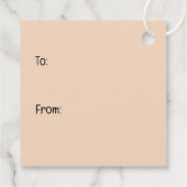 Happy Halloween Rottweiler Hunde Kürbislaterne Geschenkanhänger (Rückseite)