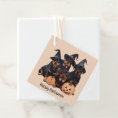 Happy Halloween Rottweiler Hunde Kürbislaterne Geschenkanhänger (Beispiel)