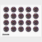 Happy Halloween Round Sticker (Blatt)