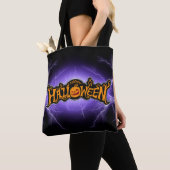 Happy Halloween Ruby Mit Augen Pumpkin Lila Blitz Tasche (Von Nahem)