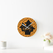 Happy Halloween Runde Wanduhr (Zuhause)