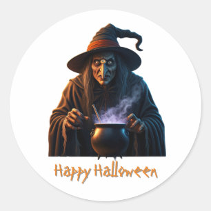 Happy Halloween Runder Aufkleber