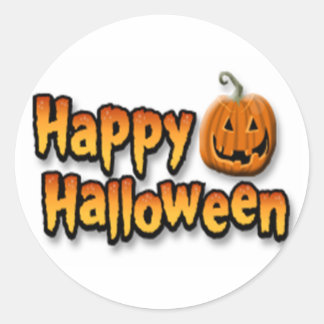 Happy Halloween Runder Aufkleber