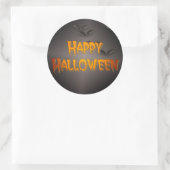 Happy Halloween Runder Aufkleber (Tasche)