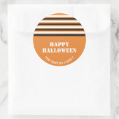 Happy Halloween Runder Aufkleber (Tasche)