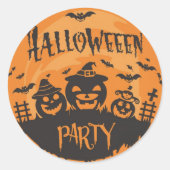 Happy Halloween Runder Aufkleber (Vorderseite)