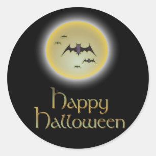 Happy Halloween Runder Aufkleber