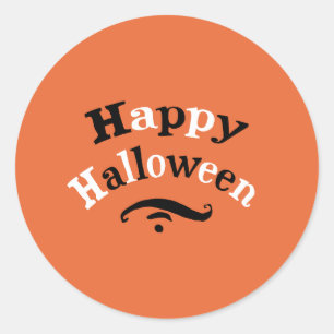 Happy Halloween Runder Aufkleber