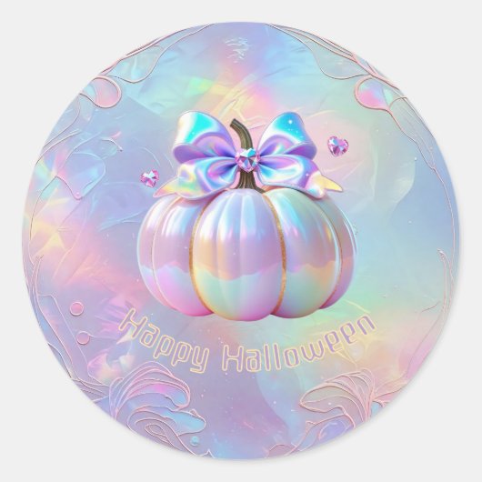 Happy Halloween Runder Aufkleber (Vorderseite)