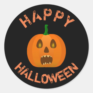 Happy Halloween Runder Aufkleber