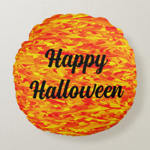 Happy Halloween Rundes Kissen