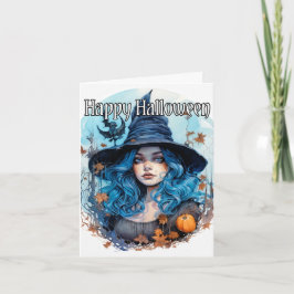 Happy Halloween | Salem Hexe Karte
