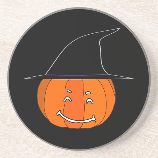 Happy Halloween Sandstein Untersetzer (Vorne)