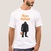 Happy Halloween Sasquatch Trick oder Behandlung T-Shirt (Vorderseite)
