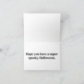 Happy Halloween Sassy Gothic Witch Illustration Karte (Innenseite)