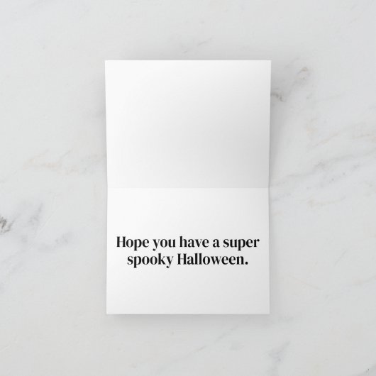 Happy Halloween Sassy Gothic Witch Illustration Karte (Innenseite)