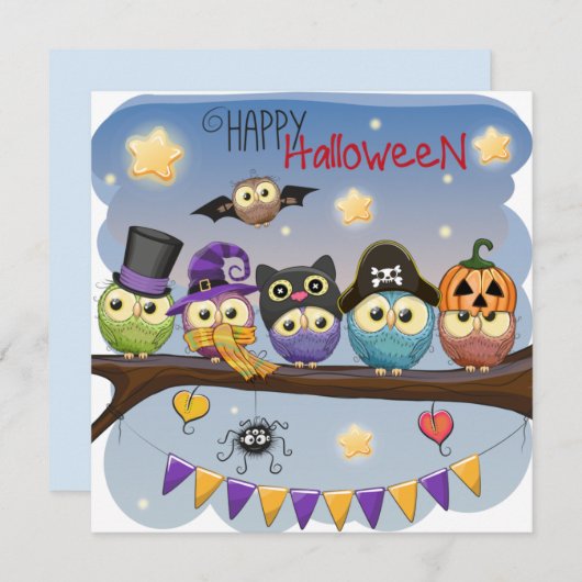 Happy Halloween Save The Date (Vorne/Hinten)