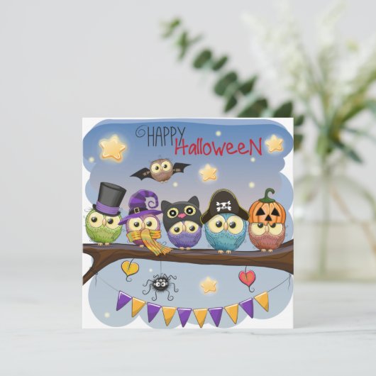 Happy Halloween Save The Date (Stehend Vorderseite)