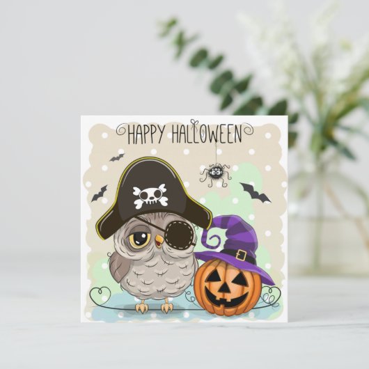 Happy Halloween Save The Date (Stehend Vorderseite)