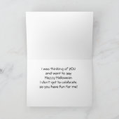 HAPPY *HALLOWEEN* SAYS LLAMA CARD KARTE (Innenseite)