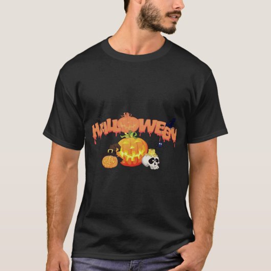 Happy Halloween Scare Halloween T-Shirt (Vorderseite)
