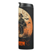 Happy Halloween Scarecrow Pumpkin Thermal Tumbler Thermosbecher (Nach rechts gedreht)