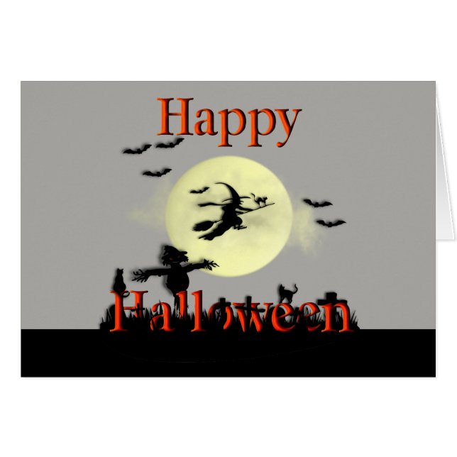 Happy Halloween Scene (Vorderseite (Horizontal))