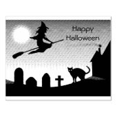 Happy Halloween Scene-Rubber-Briefmarke Gummistempel (Prägung)